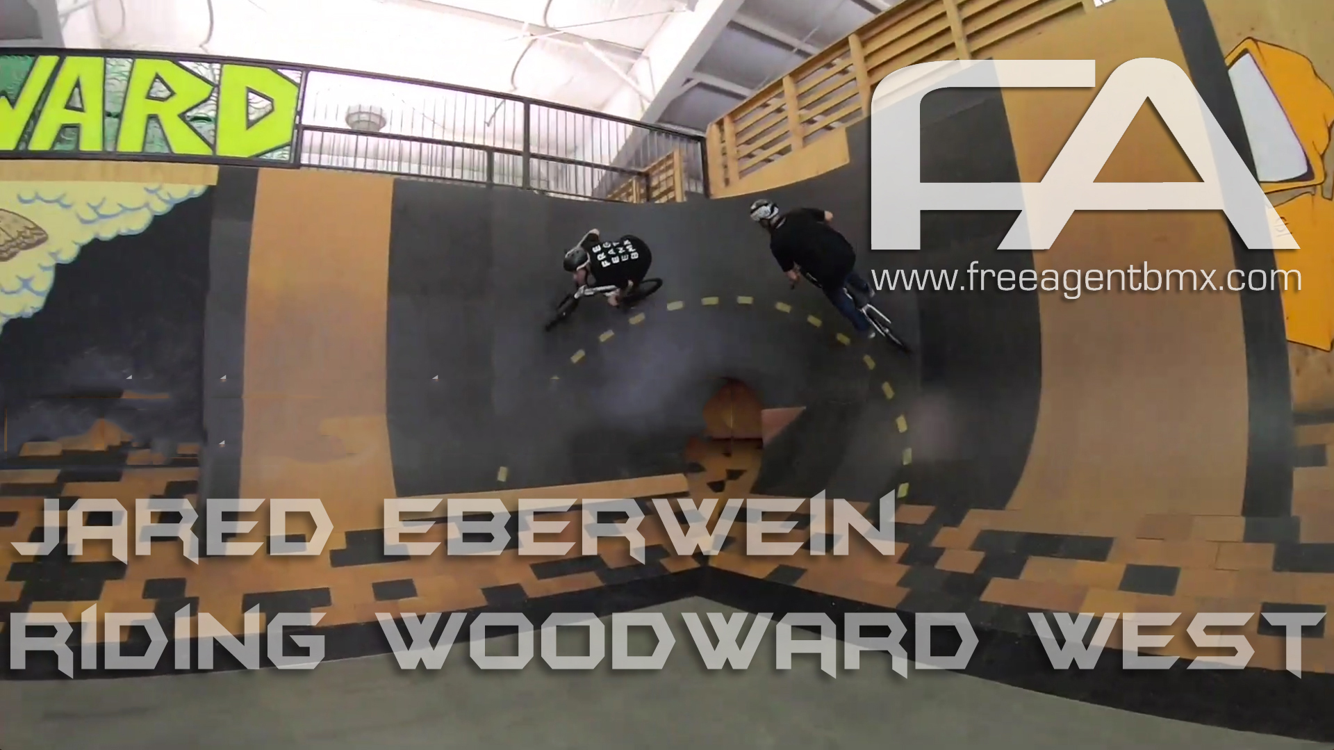Free Agent rider, Jared Eberwein, riding Woodward.