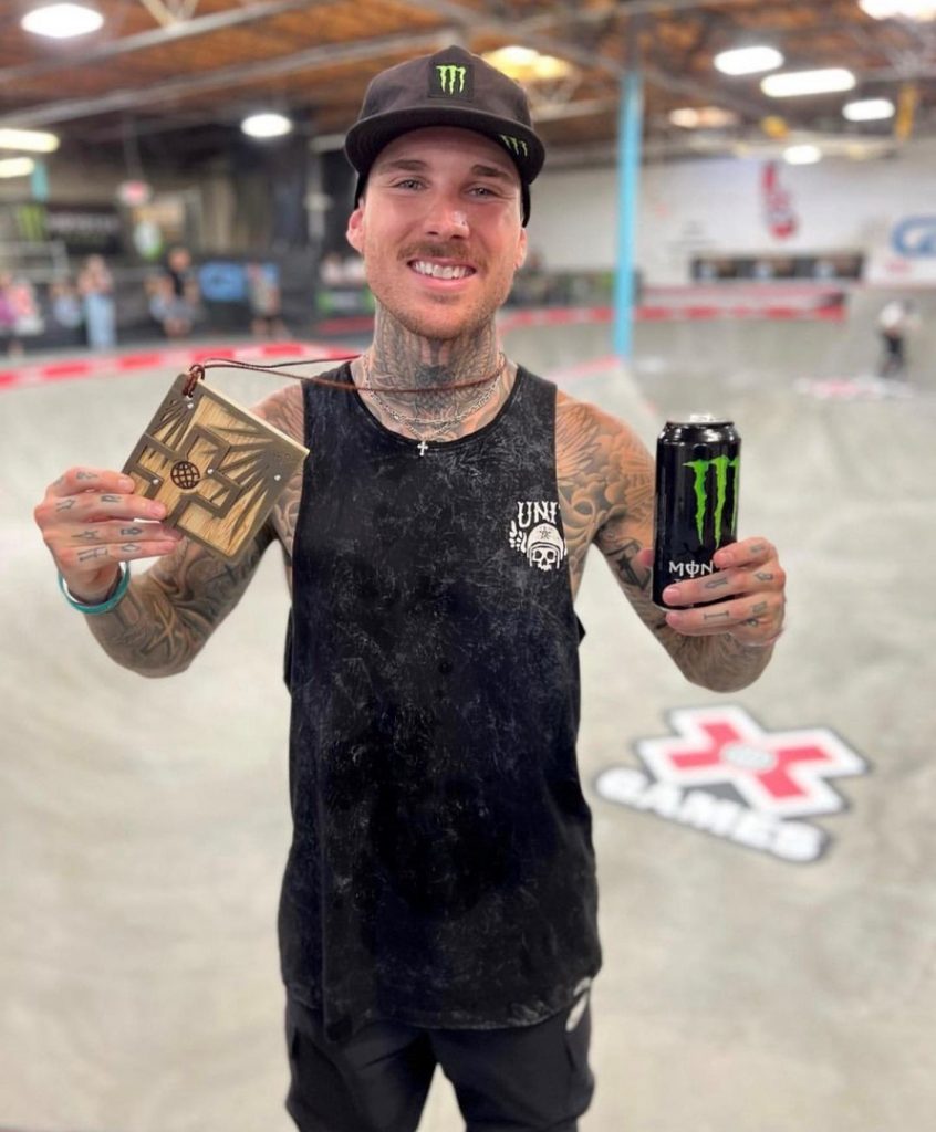 Free Agent rider Jeremy Mallot wins the bronze medal for Best Trick at the 2022 X Games.