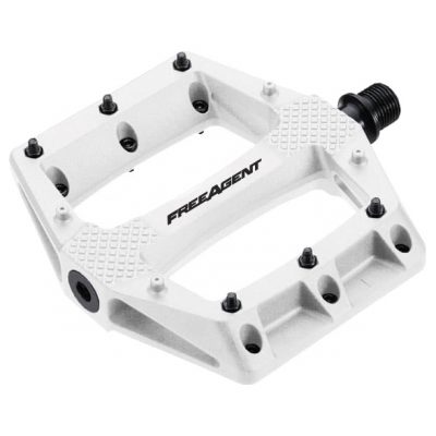 Free Agent Double Agent pedals in white