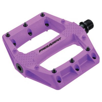 Free Agent Double Agent pedals in purple