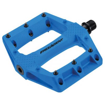 Free Agent Double Agent pedals in blue